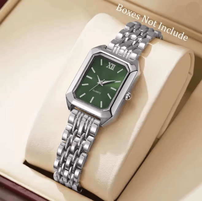 Rectangle Womens Quartz Watch Elegant Luxury Analog Style