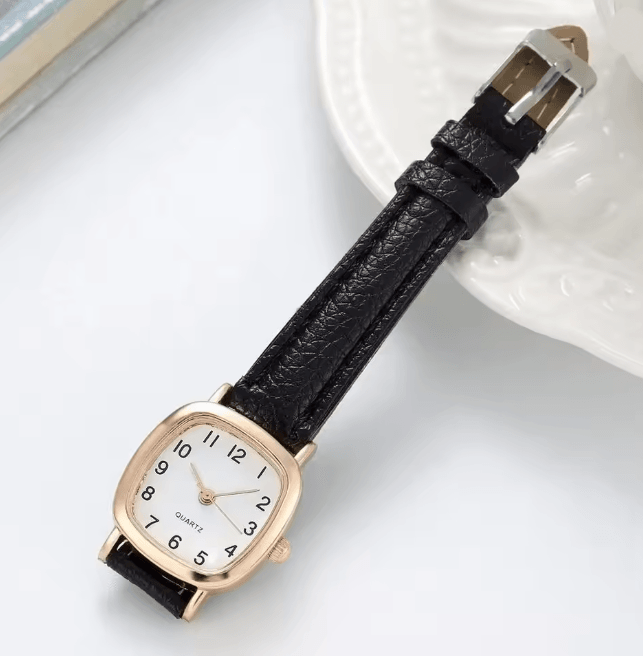 Square Womens Quartz Watch Simple Vintage Small Dial