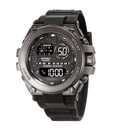 Mens Multifunction LED Sports Watch Waterproof Luminous