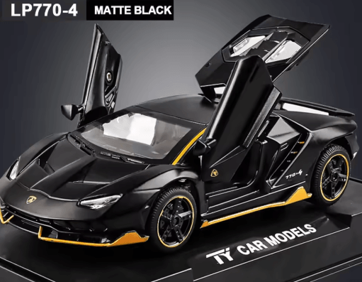 1:32 Lamborghini LP770 Diecast Pull Back Toy Car With Lights and Music