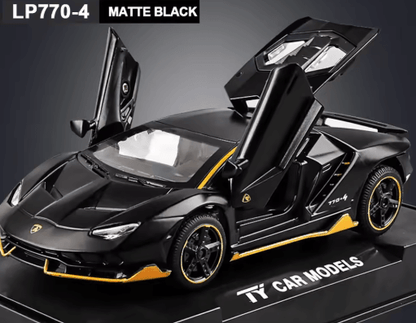 1:32 Lamborghini LP770 Diecast Pull Back Toy Car With Lights and Music