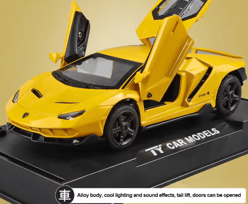 1:32 Lamborghini LP770 Diecast Pull Back Toy Car With Lights and Music