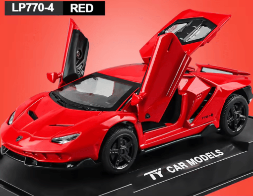 1:32 Lamborghini LP770 Diecast Pull Back Toy Car With Lights and Music