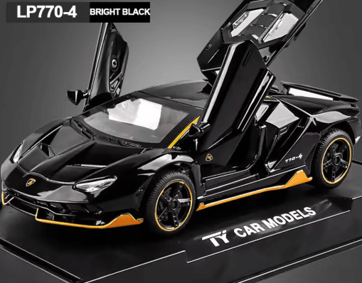 1:32 Lamborghini LP770 Diecast Pull Back Toy Car With Lights and Music