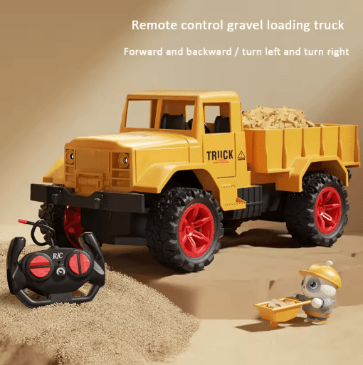 Alloy RC Excavator Toy Car Electric Engineering Vehicle with Lights Sound