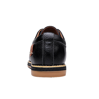 Luxury Brand Genuine Leather Men Dress Shoes, Oxfords Brogue Lace Up, Italian Moccasins, Casual Loafers Plus