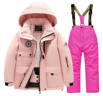 Childrens Winter Ski Suit Windproof Waterproof Snow Jacket for Boys and Girls
