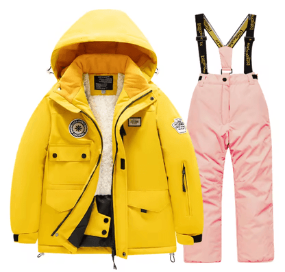 Childrens Winter Ski Suit Windproof Waterproof Snow Jacket for Boys and Girls