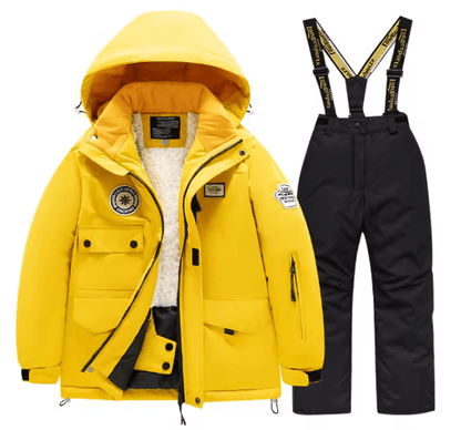 Childrens Winter Ski Suit Windproof Waterproof Snow Jacket for Boys and Girls