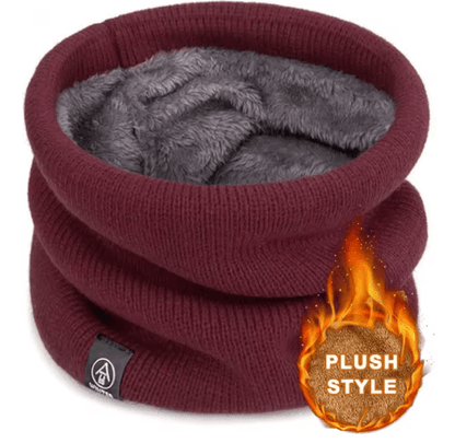 Unisex Thermal Knitted Neck Gaiter Windproof Winter Face Cover for Outdoor Sports