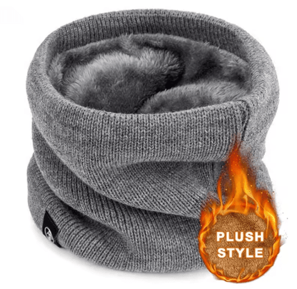 Unisex Thermal Knitted Neck Gaiter Windproof Winter Face Cover for Outdoor Sports