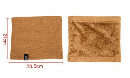 Unisex Thermal Knitted Neck Gaiter Windproof Winter Face Cover for Outdoor Sports
