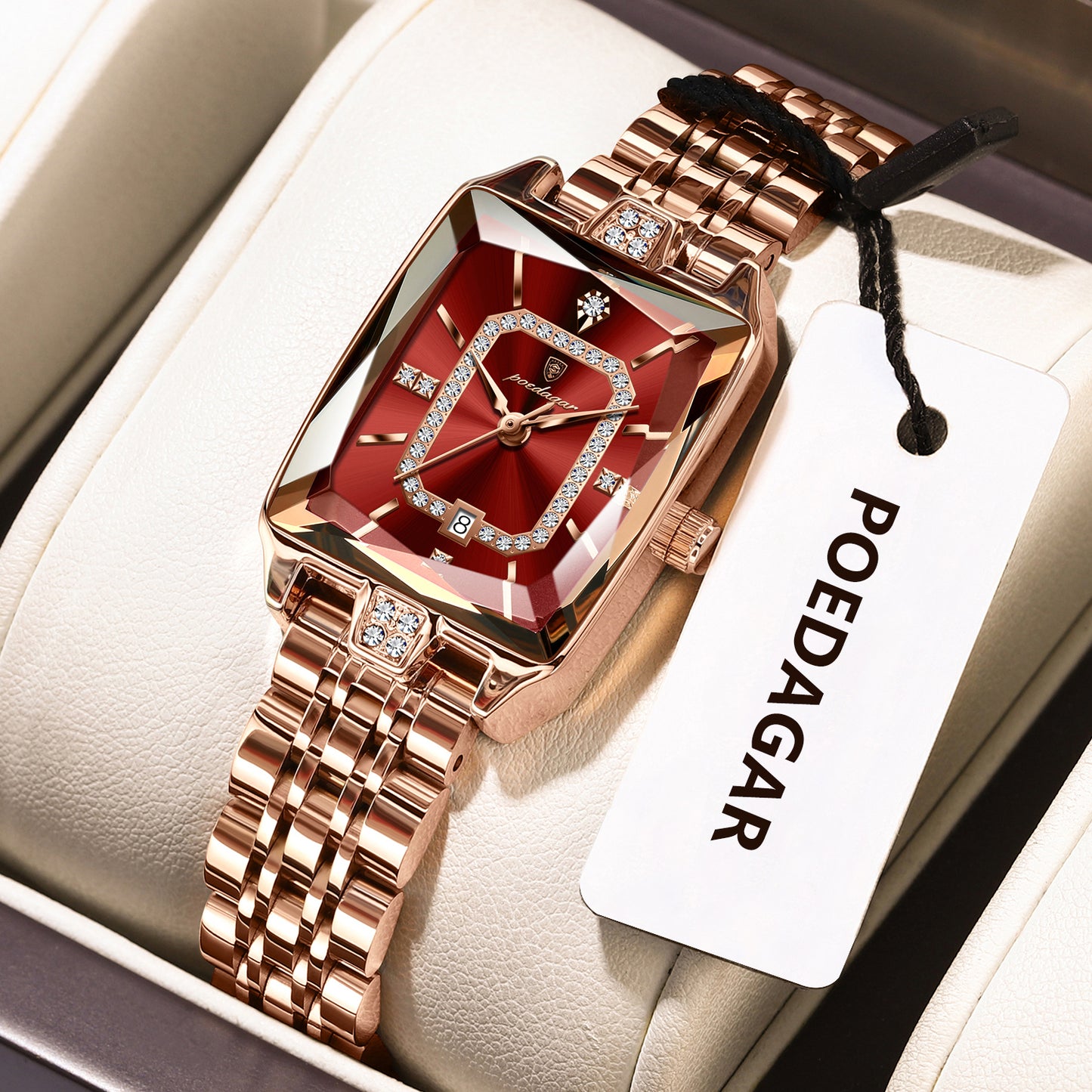 Premium Elegant Women's Watches Waterproof Ladies Wristwatch Stainless Steel Quartz Luxury Date Watch