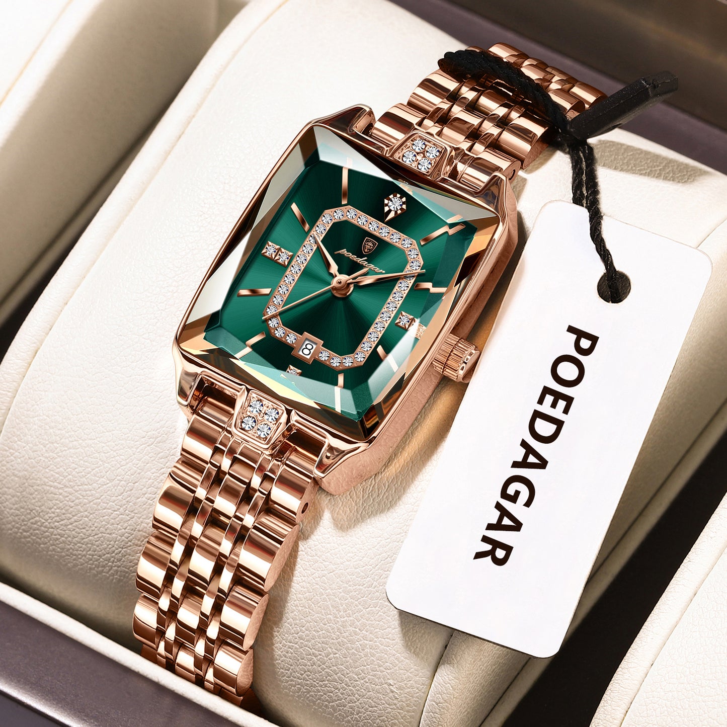 Premium Elegant Women's Watches Waterproof Ladies Wristwatch Stainless Steel Quartz Luxury Date Watch