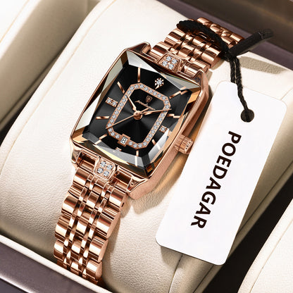 Premium Elegant Women's Watches Waterproof Ladies Wristwatch Stainless Steel Quartz Luxury Date Watch