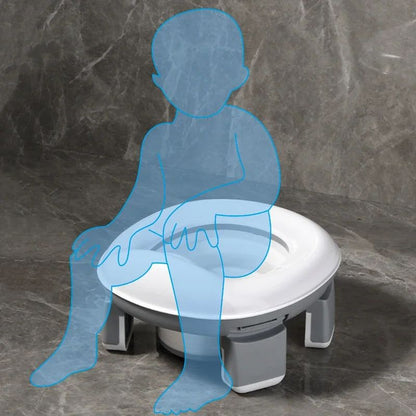 3-in-1 Portable Travel Potty for Kids – Foldable Toilet Seat with Disposable Bags