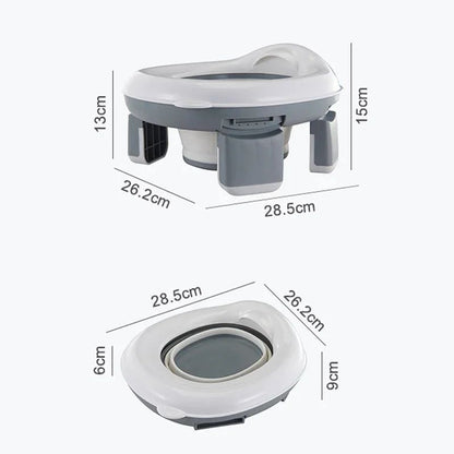 3-in-1 Portable Travel Potty for Kids – Foldable Toilet Seat with Disposable Bags