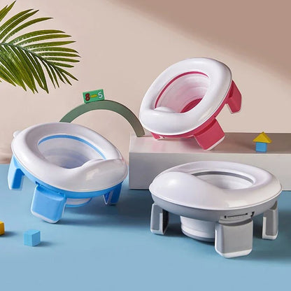 3-in-1 Portable Travel Potty for Kids – Foldable Toilet Seat with Disposable Bags