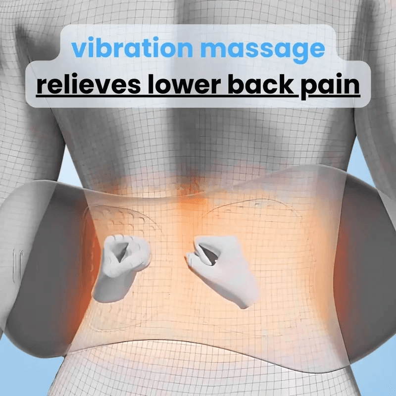 3-in-1 Back Massager With Heat & Traction – Sciatica & Pain Relief at Home