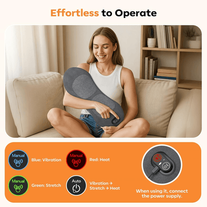 3-in-1 Back Massager With Heat & Traction – Sciatica & Pain Relief at Home