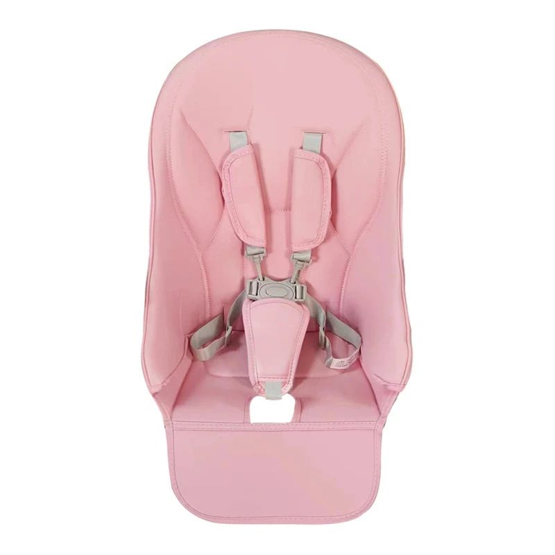 Universal Baby 5-Point Safety Harness – Adjustable PU Leather Seat Belt for Highchair & Pushchair