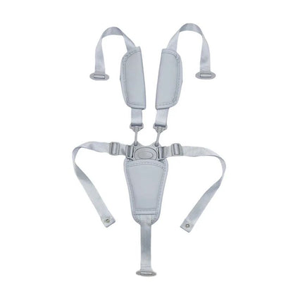 Universal Baby 5-Point Safety Harness – Adjustable PU Leather Seat Belt for Highchair & Pushchair