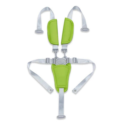 Universal Baby 5-Point Safety Harness – Adjustable PU Leather Seat Belt for Highchair & Pushchair