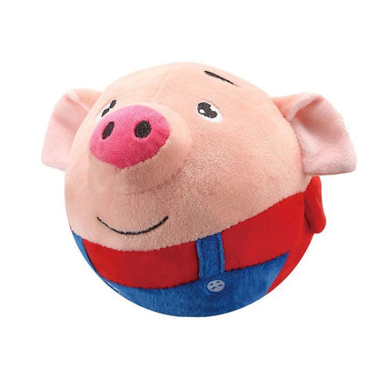 SmartPlay Interactive Plush Self Moving Dog Toy with Automatic Bounce and Squeak