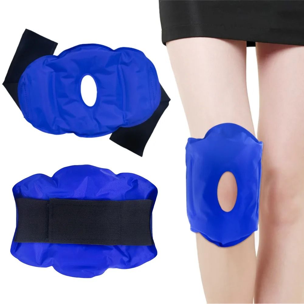 Reusable Knee Ice Pack Wrap Adjustable Cold Therapy Gel Pad