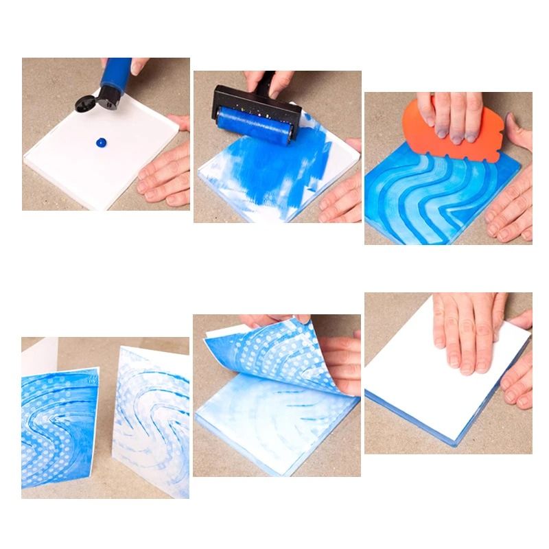 Reusable Gel Printing Plate for Monoprinting and Art Crafts