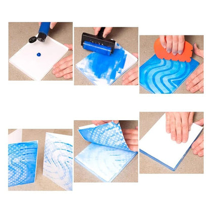 Reusable Gel Printing Plate for Monoprinting and Art Crafts