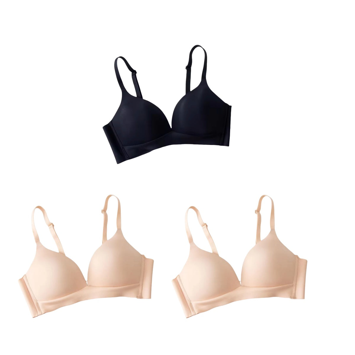 Seamless Bra Wireless Push Up Bra for Smooth Everyday Comfort