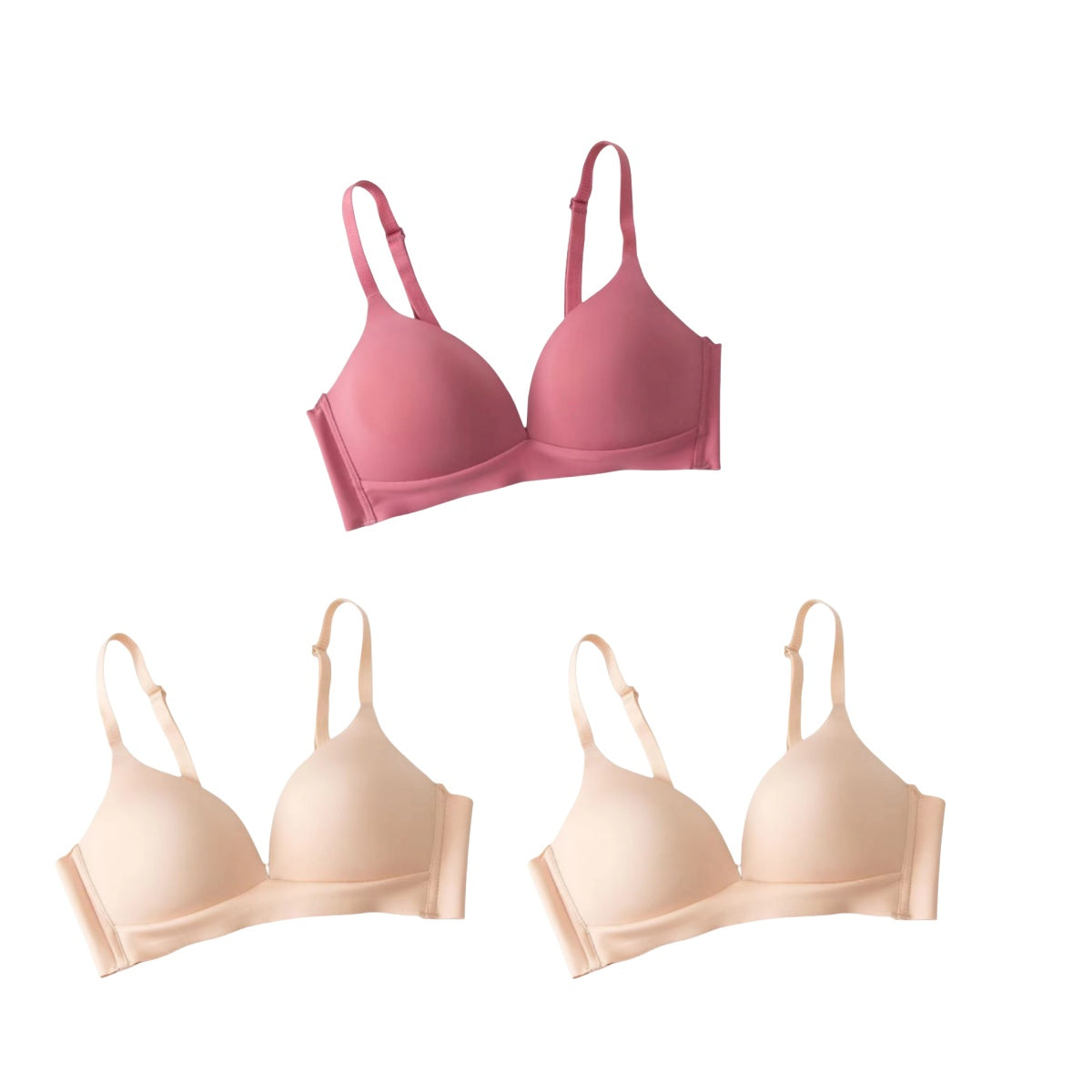 Seamless Bra Wireless Push Up Bra for Smooth Everyday Comfort