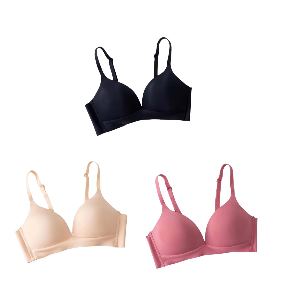 Seamless Bra Wireless Push Up Bra for Smooth Everyday Comfort