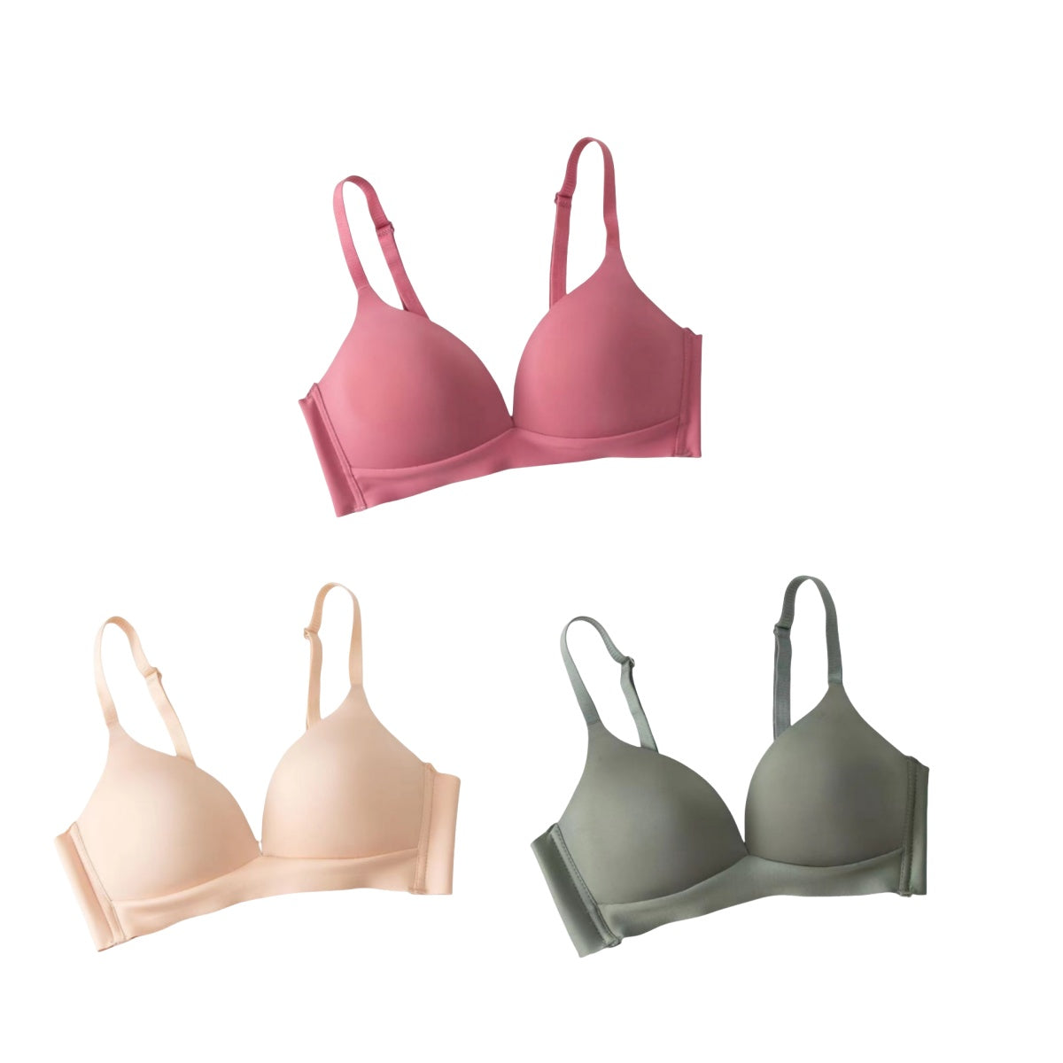 Seamless Bra Wireless Push Up Bra for Smooth Everyday Comfort