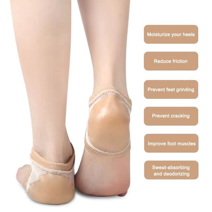 Silicone Gel Heel Protector Sleeve Pads and Heel Cups for Foot Care