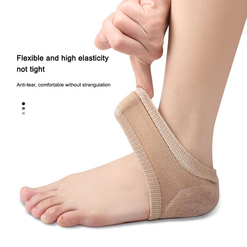 Silicone Gel Heel Protector Sleeve Pads and Heel Cups for Foot Care