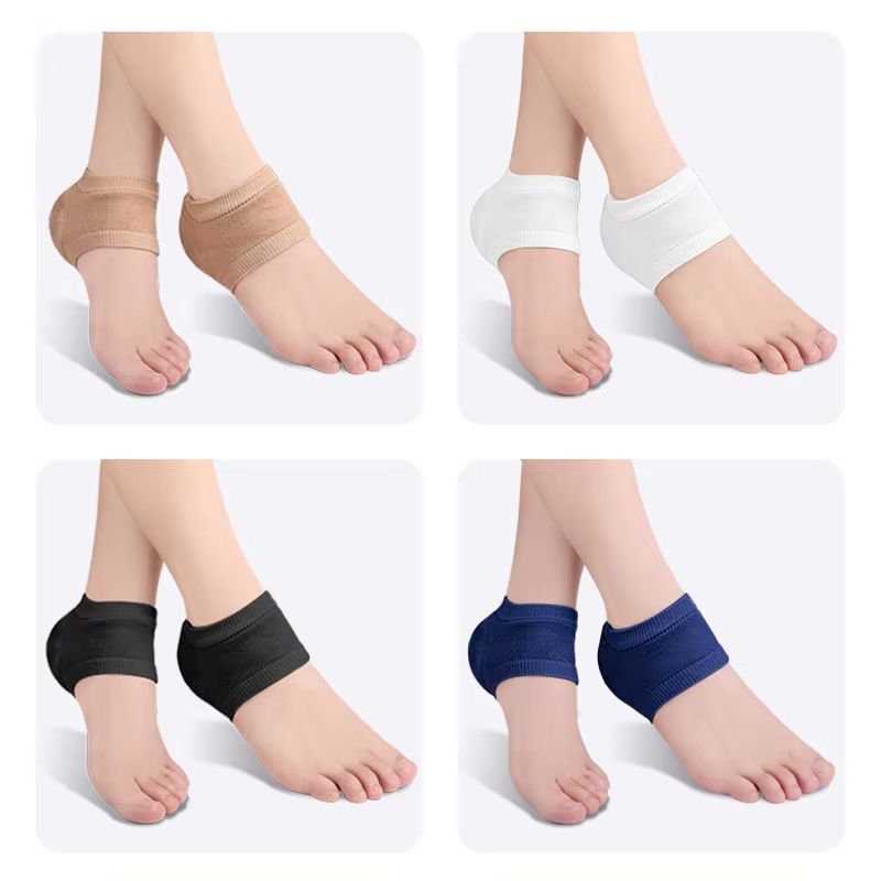 Silicone Gel Heel Protector Sleeve Pads and Heel Cups for Foot Care