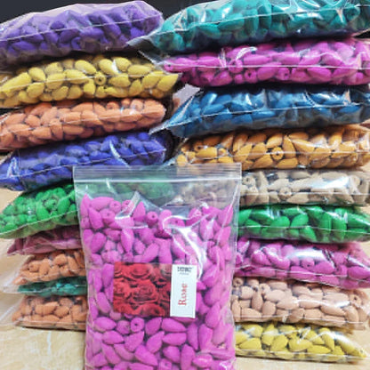 Natural Smoke Incense Cones Sandalwood Lavender Fragrant Aromatherapy for Home