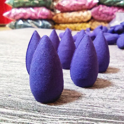 Natural Smoke Incense Cones Sandalwood Lavender Fragrant Aromatherapy for Home