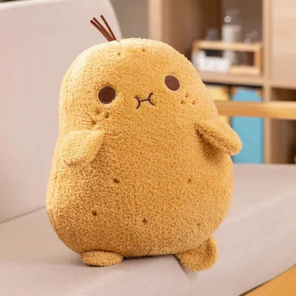 Soft Potato Plant Plush Throw Pillow (10–53cm) Cozy Cute Spud Cushion