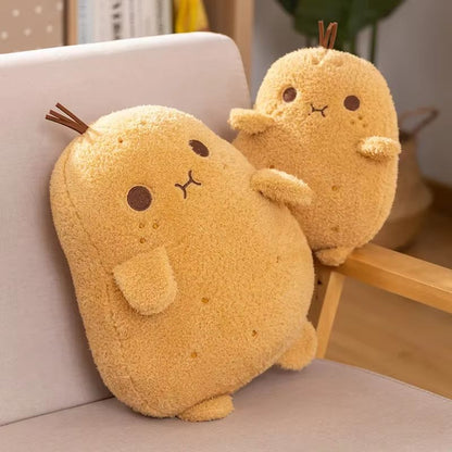 Soft Potato Plant Plush Throw Pillow (10–53cm) Cozy Cute Spud Cushion