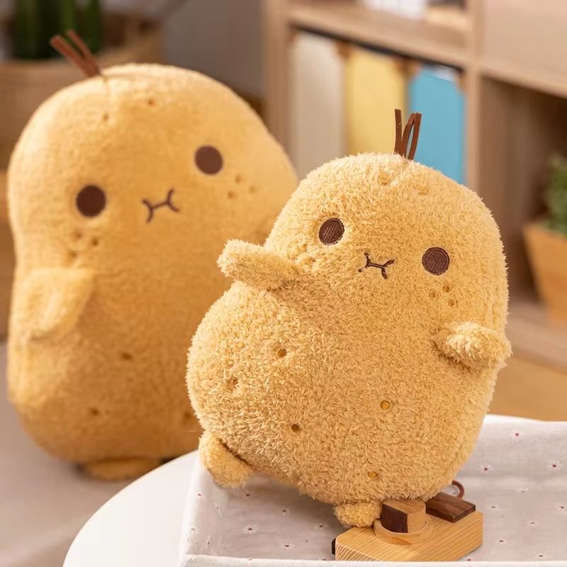 Soft Potato Plant Plush Throw Pillow (10–53cm) Cozy Cute Spud Cushion