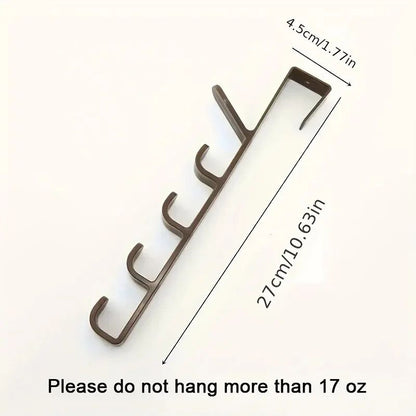 Over-Door Plastic Clothes and Bag Hanging Rack