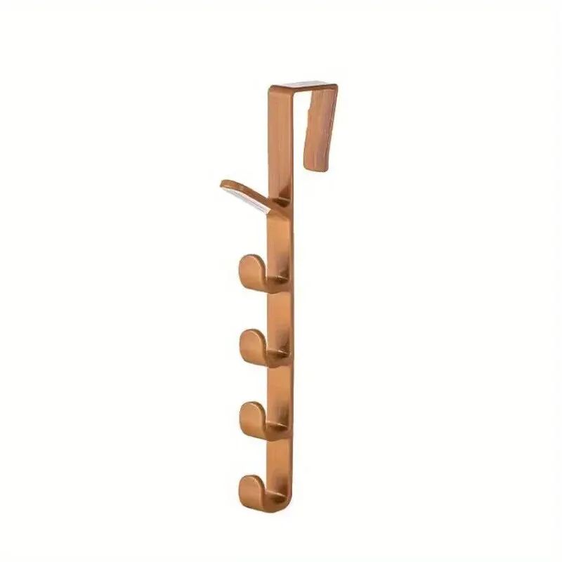 Over-Door Plastic Clothes and Bag Hanging Rack