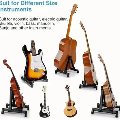 Portable Folding Guitar Stand for Acoustic Electric and Bass