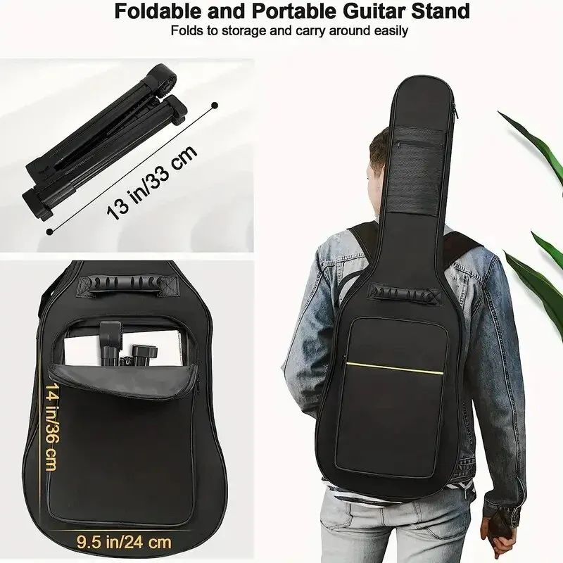 Portable Folding Guitar Stand for Acoustic Electric and Bass