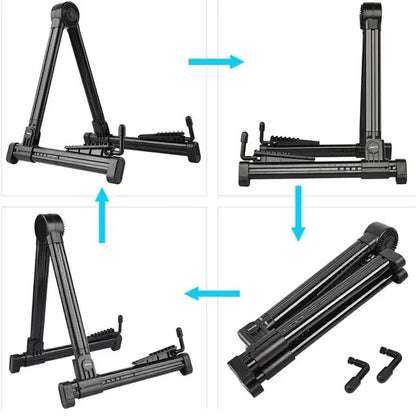 Portable Folding Guitar Stand for Acoustic Electric and Bass