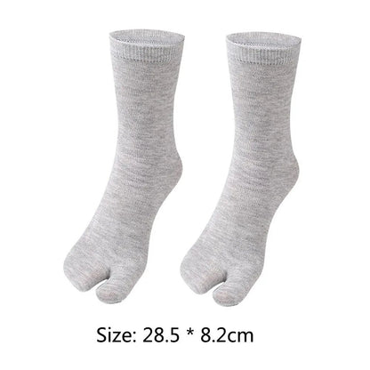 Japanese Tabi Two-Toe Socks for Sandals and Clogs (Unisex, 1–5 Pairs)