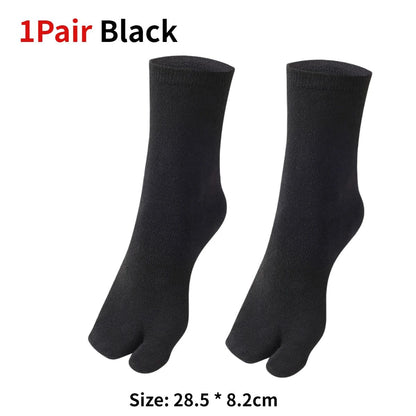 Japanese Tabi Two-Toe Socks for Sandals and Clogs (Unisex, 1–5 Pairs)